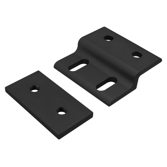 2494-BLACK -  10 Series Single Arm Wide Mesh Retainer with Wide Backing Plate