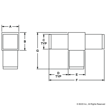 9230 - 3 Way Tee Connector - 0