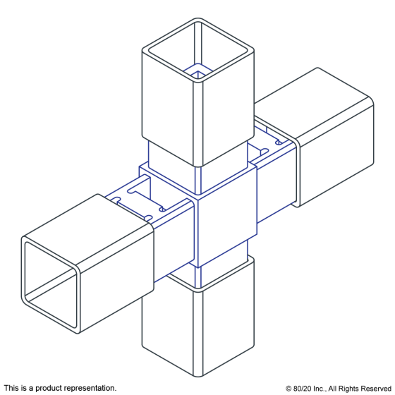 9260 - 4 Way Cross Connector