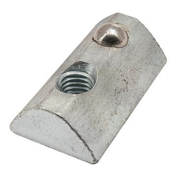 3913 -  M5 Roll-In T-Nut with Ball Spring