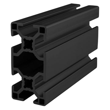 30-3060-3M-BLACK-FB -  30mm X 60mm T-SLOT EXTRUSION 3M BAR FULLBLACK ANODIZE