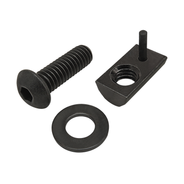 75-3837 -  Bolt Assembly: 5/16-18 x 1.000" Black BHSCS with Washer and Roll-In T-Nut with Flex Handle - Black Zinc
