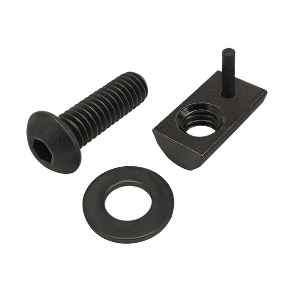 75-3837 -  Bolt Assembly: 5/16-18 x 1.000" Black BHSCS with Washer and Roll-In T-Nut with Flex Handle - Black Zinc