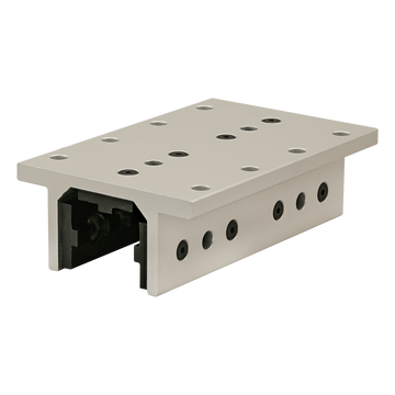 40-6536 -  40 Series 3 Slot Mount - Double Flange Long High-Cycle Linear Bearing with Brake Holes