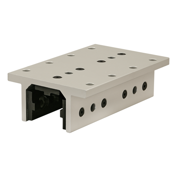 40-6536 -  40 Series 3 Slot Mount - Double Flange Long High-Cycle Linear Bearing with Brake Holes