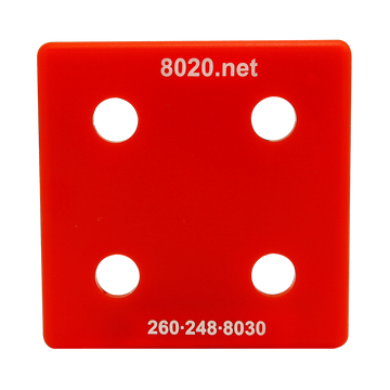 2050RED -  15 Series End Cap with Push-In Fastener