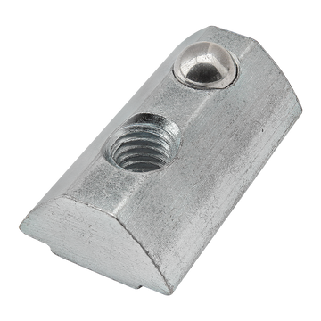 13028 -  M5 Self-Aligning Roll-in T-Nut with Ball Spring
