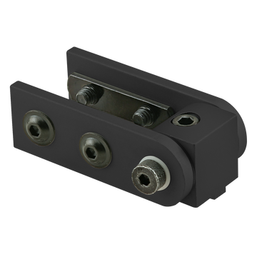 4028-BLACK -  10 Series Right Angle 0 Degree Dynamic Pivot Assembly with Dual Straight Arms