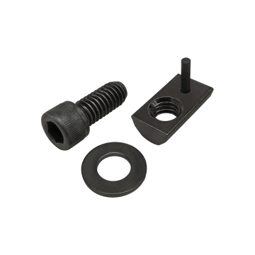 75-3849 -  Bolt Assembly: 5/16-18 x .750" Black SHCS with Washer and Roll-In T-Nut with Flex Handle - Black Zinc