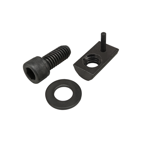 75-3849 -  Bolt Assembly: 5/16-18 x .750" Black SHCS with Washer and Roll-In T-Nut with Flex Handle - Black Zinc
