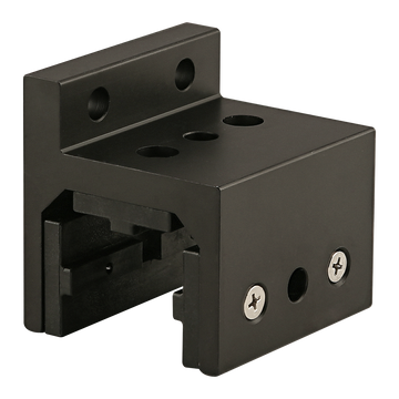 40-6515-BLACK -  40 Series 3 Slot Mount - Single Flange Short Standard Linear Bearing with Brake Holes