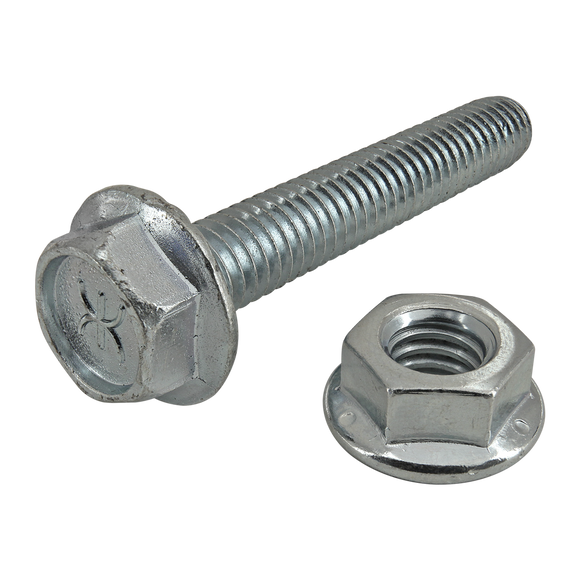 3960 -  Bolt Assembly: 5/16-18 x 2.000" Bright Flanged Hex Head Bolt and Flanged Hex Nut - Bright Zinc