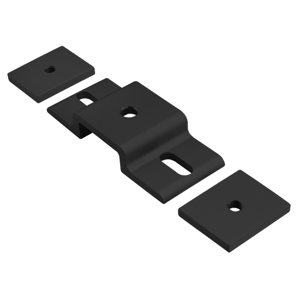 2522-BLACK -  10 Series Double Arm Narrow Mesh Retainer with Narrow Backing Plate