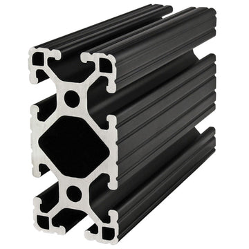 1530-LITE-BLACK-242 -  1.5" X 3" LITE T-SLOT EXT 242" BAR BLACK ANODIZE