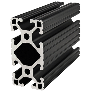 1530-LITE-BLACK-120 -  1.5" X 3" LITE T-SLOT EXT BLACK ANODIZE