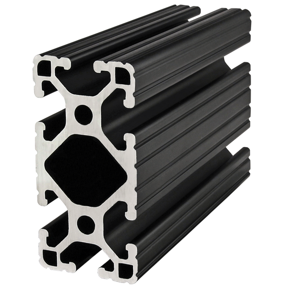 1530-LITE-BLACK-120 -  1.5" X 3" LITE T-SLOT EXT BLACK ANODIZE