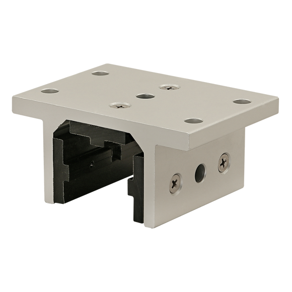 40-6525 -  40 Series 3 Slot Mount - Double Flange Short Standard Linear Bearing with Brake Holes