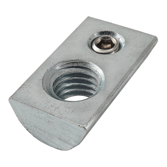 40-1988 -  M8 Roll-In T-Nut with Set Screw