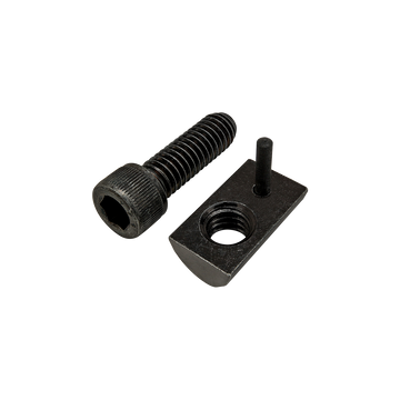 75-3845 -  Bolt Assembly: 5/16-18 x 1.000" Black SHCS with Roll-In T-Nut with Flex Handle - Black Zinc