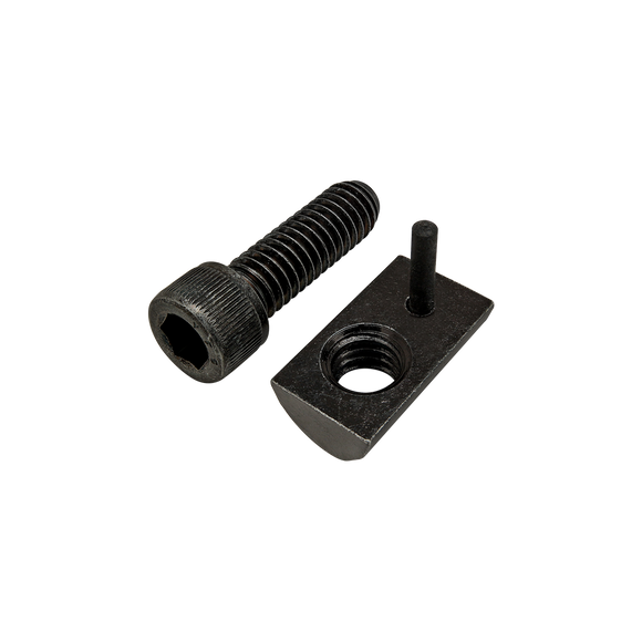 75-3845 -  Bolt Assembly: 5/16-18 x 1.000" Black SHCS with Roll-In T-Nut with Flex Handle - Black Zinc