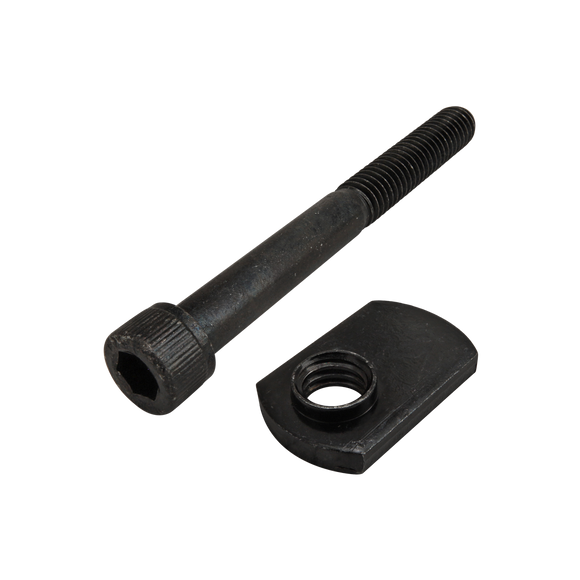 3430 -  Bolt Assembly: 5/16-18 x 3.000" Black SHCS and Slide-In Economy T-Nut - Offset Thread - Black Zinc