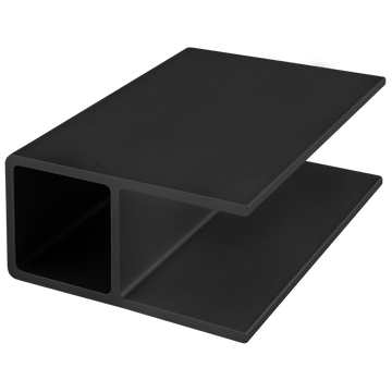 9725-150-BLACK-FB -  1.5" A TUBE NO HOLES NO NOTCHES 150" BAR FL BLK ANOD