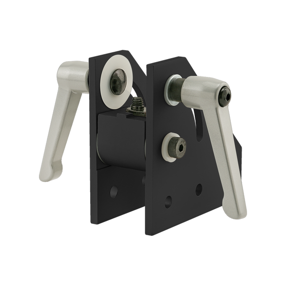 4317-BLACK -  15 Series 90 Degree Double Pivot Bracket Assembly with "L" Handles