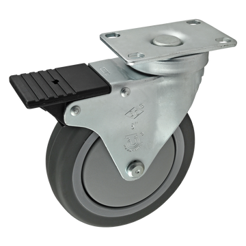 2323 -  Flanged Mount Swivel Caster: 5.00"