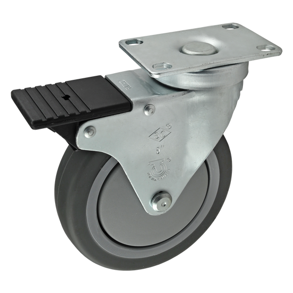 2323 -  Flanged Mount Swivel Caster: 5.00"