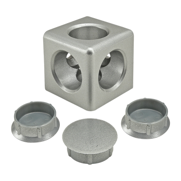 14173 -  40 Series 3 Way - Light Squared Corner Connector