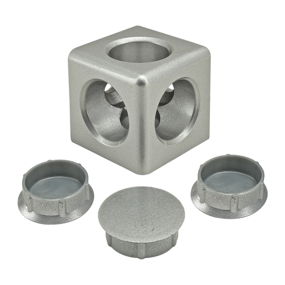 14173 -  40 Series 3 Way - Light Squared Corner Connector