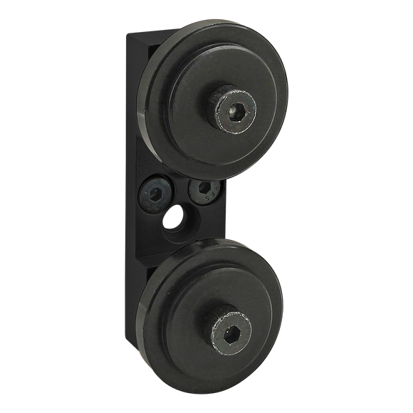 2751-BLACK -  10 Series Dual Roller Wheel Bracket Assembly
