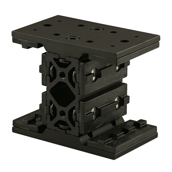 6877-BLACK -  15 Series Short - Double Mount Unibearing&trade; Assembly