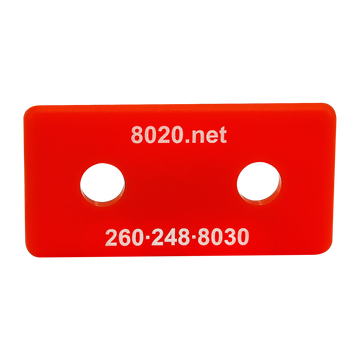 2025RED -  10 Series End Cap with Push-In Fastener