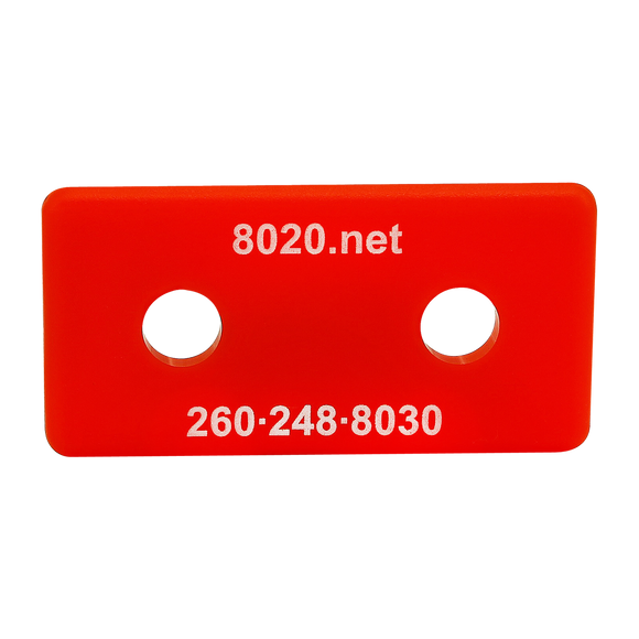 2025RED -  10 Series End Cap with Push-In Fastener