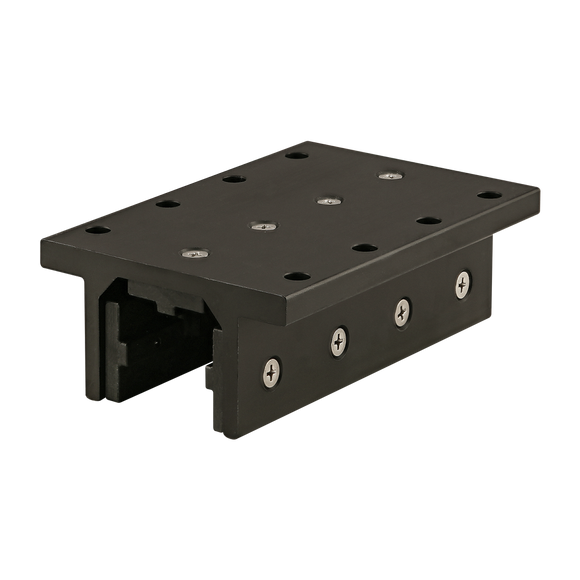 6826-BLACK -  15 Series 3 Slot Mount - Double Flange Long Standard Linear Bearing