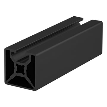 30-3001-6.05M-BLACK-FB -  30mm x 30mm MONO-SLOT T-SLOTTEDEXTRUSION 6.05M BAR FULL BLACK