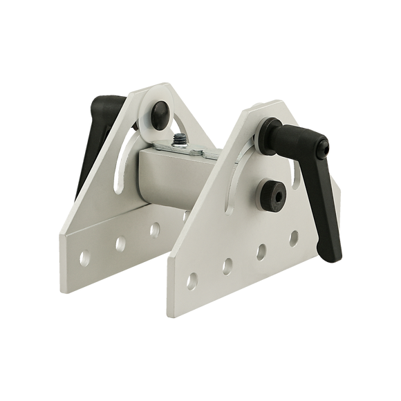 25-4055 -  25 Series 180 Degree Wide Double Pivot Bracket Assembly with "L" Handle