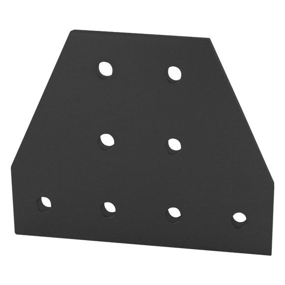 40-4355-BLACK -  40 Series 8 Hole - Tee Flat Plate