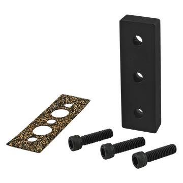 2446-BLACK -  10 Series 3-Hole Pressure Manifold Stopper Plate