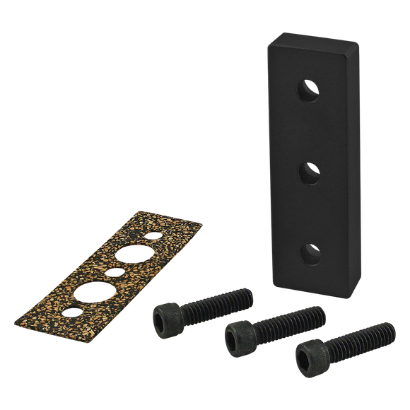 2446-BLACK -  10 Series 3-Hole Pressure Manifold Stopper Plate