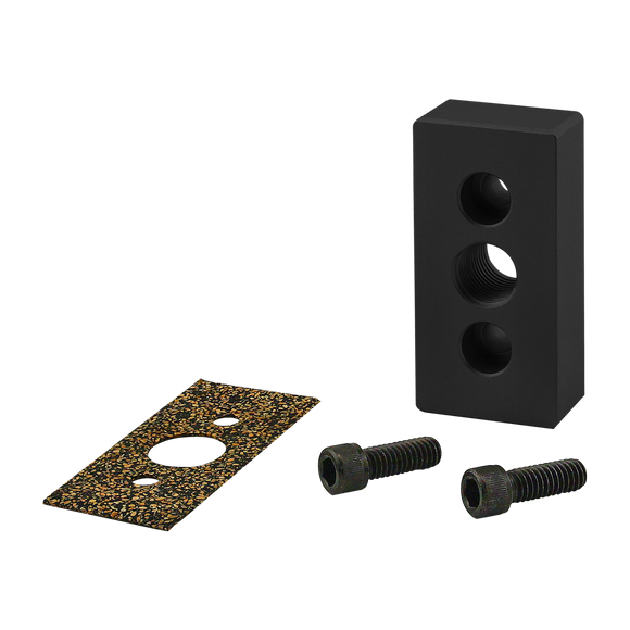 2150-BLACK -  15 Series 3-Hole Pressure Manifold Feed Plate