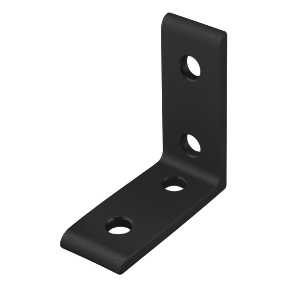 25-4115-BLACK -  25 Series 4 Hole - Tall Inside Corner Bracket