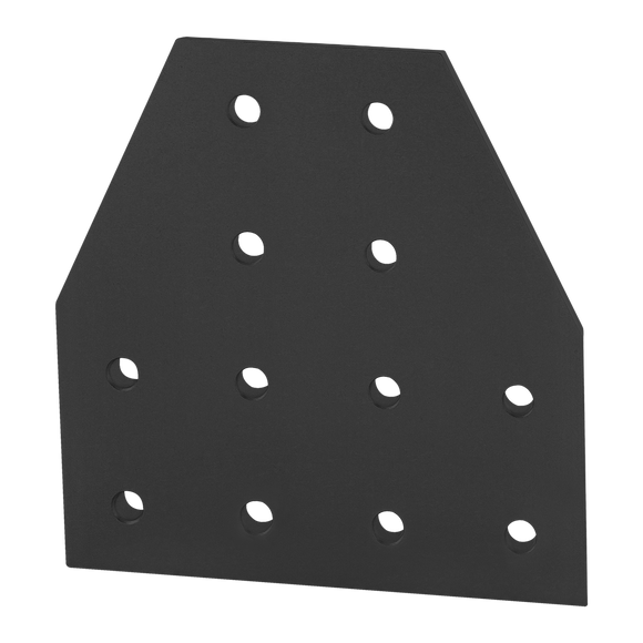 4325-BLACK -  15 Series 12 Hole - Tee Flat Plate