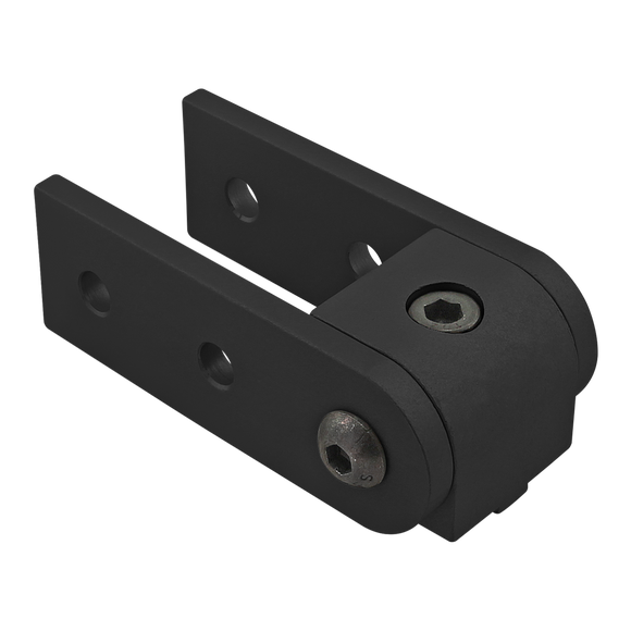 4004-BLACK -  10 Series 0 Degree&nbsp;Right Angle Structural Pivot Assembly&nbsp;with Dual Straight Arms