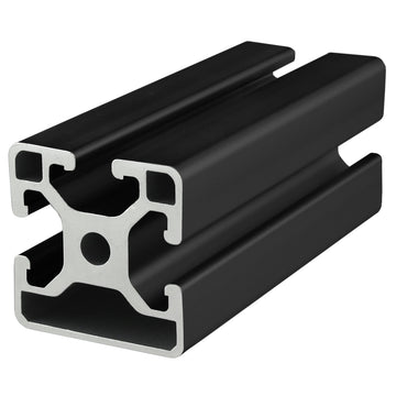 40-4003-BLACK-3M -  40mm X 40mm TRI- SLOT T-SLOTTED EXTRUSION BLACK ANODIZE