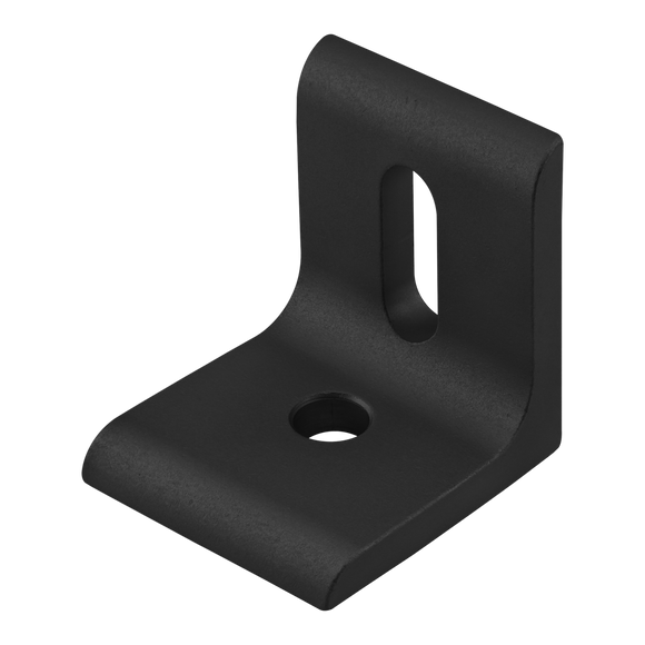 40-4295-BLACK -  40 Series 2 Hole - Slotted Inside Corner Bracket