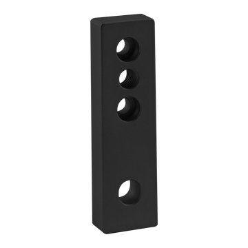 2168-BLACK -  10 Series 4 Hole - Leveling Anchoring Base Plate: 3/8-16 Tap