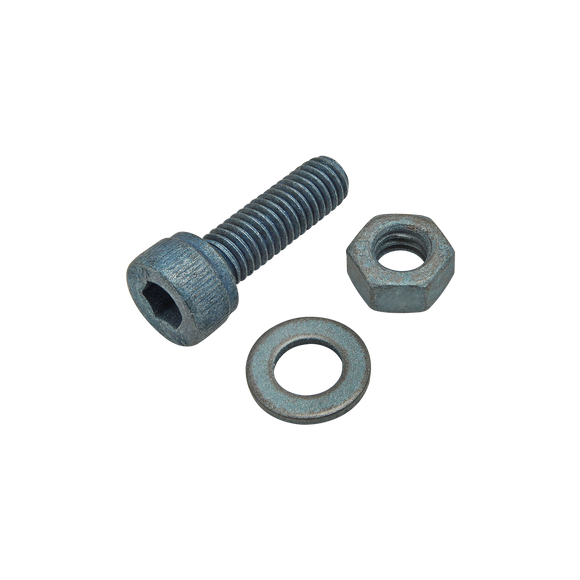 75-3400 -  Bolt Assembly: M5 x 16.00mm Blue SHCS with Washer and Hex Nut- Blue Zinc