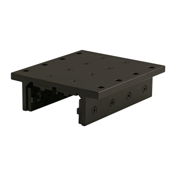 6834-BLACK -  15 Series 4 Slot Mount - Double Flange Long High-Cycle Linear Bearing